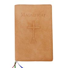 MAGNIFICAT LEATHER COVER LARGE PRINT EDITION (BY FATHER PASCHAL MARY OF MFVA) - NATURAL