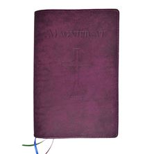 MAGNIFICAT LEATHER COVER LARGE PRINT EDITION (BY FATHER PASCHAL MARY OF MFVA) - PURPLE