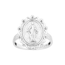 STERLING SILVER MIRACULOUS MEDAL RING