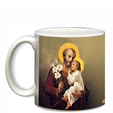 ST. JOSEPH WITH PRAYER MUG - 11 OZ