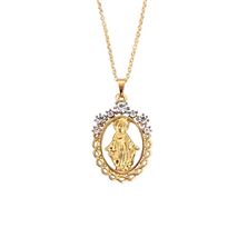 MIRACULOUS MEDAL MEDAL FILAGREE CUT OUT NECKLACE (20")