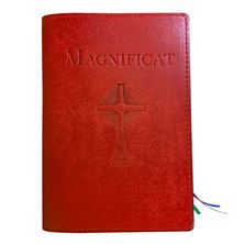 MAGNIFICAT LEATHER COVER (BY FATHER PASCHAL MARY OF MFVA) - RED