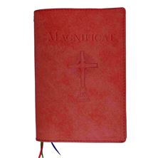 MAGNIFICAT LEATHER COVER (BY FATHER PASCHAL MARY OF MFVA) - RED