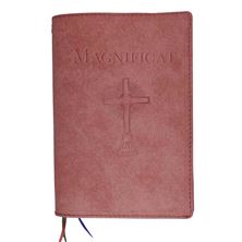MAGNIFICAT LEATHER COVER (BY FATHER PASCHAL MARY OF MFVA) - PINK
