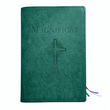 MAGNIFICAT LEATHER COVER (BY FATHER PASCHAL MARY OF MFVA) - TURQUOISE