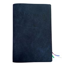 MAGNIFICAT LEATHER COVER (BY FATHER PASCHAL MARY OF MFVA) - BLUE