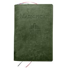 MAGNIFICAT LEATHER COVER (BY FATHER PASCHAL MARY OF MFVA) - GREEN