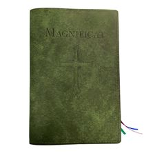MAGNIFICAT LEATHER COVER (BY FATHER PASCHAL MARY OF MFVA) - GREEN