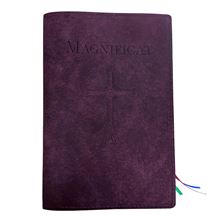 MAGNIFICAT LEATHER COVER (BY FATHER PASCHAL MARY OF MFVA) - PURPLE