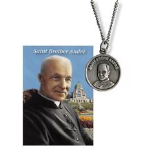 BROTHER ANDRE / ST. JOSEPH DUAL MEDAL WITH CARD