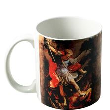 ST. MICHAEL THE ARCHANGEL WITH PRAYER MUG - 11 OZ