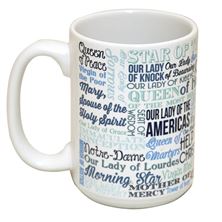 TITLES OF MARY MUG - 15 OZ