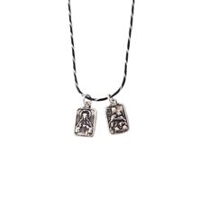 STERLING SILVER SCAPULAR MEDAL NECKLACE (18")