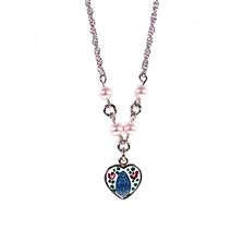 Sterling Miraculous Medal Pink Pearl Necklace with 18&quot; Chain