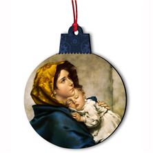 MADONNA OF THE STREETS WOOD ORNAMENT