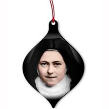 ST THERESE WOOD ORNAMENT