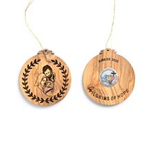 JUBILEE 2025 PILGRIMS OF HOPE OLIVE WOOD ORNAMENT