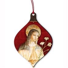 ST CLARE WOOD ORNAMENT
