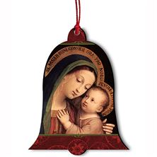 OUR LADY OF GOOD COUNSEL WOOD ORNAMENT