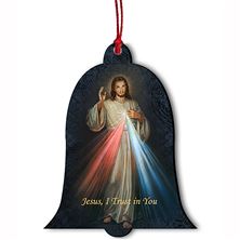 DIVINE MERCY WOOD ORNAMENT