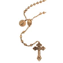 BEADED CHAIN PARDON ROSARY (COPPER PLATED)