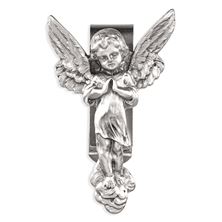 GUARDIAN ANGEL PEWTER VISOR CLIP