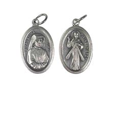 DIVINE MERCY / ST. FAUSTINA MEDALS - PACK OF 25