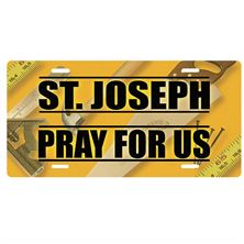 ST. JOSEPH PRAY FOR US FRONT LICENSE PLATE