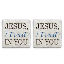 JESUS I TRUST IN YOU - COASTERS SET OF 2