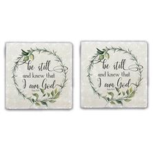 BE STILL AND KNOW - COASTERS SET OF 2