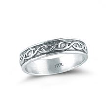 CROWN OF THORNS STERLING SILVER RING