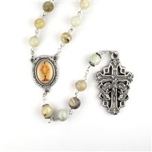 PRAYING ANGEL ADORATION ROSARY WITH MONSTRANCE CENTER