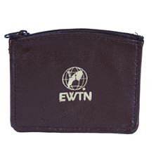 EWTN SHEEPSKIN ROSARY POUCH - BROWN