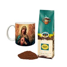 MYSTIC MONK ROYAL RUM PECAN COFFEE and TWO HEARTS MUG SET