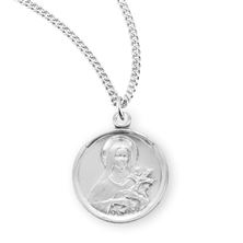 Round St. Therese of Lisieux Sterling Medal with 18&quot; Chain