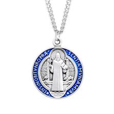Round St. Benedict Sterling Jubilee Medal with 24&quot; Chain