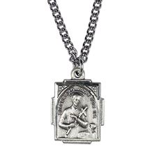STERLING SILVER ST. GERARD AND OUR LADY OF PERPETUAL HELP  DUAL MEDAL