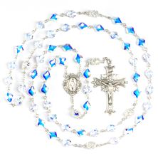 FINE AUSTRIAN CRYSTAL ROSARY WITH BAROQUE BEADS