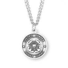 ST. MICHAEL / COAST GUARD STERLING SILVER MEDAL