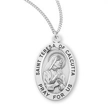 ST. TERESA OF CALCUTTA - STERLING SILVER MEDAL