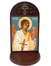 GUARDIAN ANGEL WOODEN PRAYER SHRINE