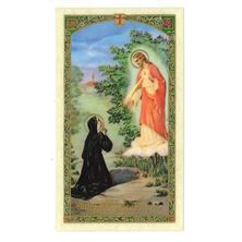 LAMINATED HOLY CARD - ST. MARGARET MARY