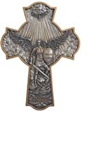 ST. MICHAEL DEFEND US IN BATTLE - WALL PLAQUE - 16"