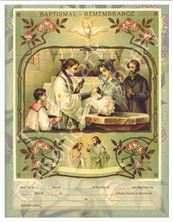 BAPTISMAL REMEMBRANCE CERTIFICATE (11" x 14")