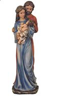 HOLY FAMILY HAND-PAINTED FULL COLOR STATUE - 16"