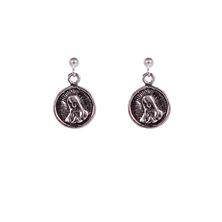 OUR LADY OF GUADALUPE - STERLING SILVER EARRINGS