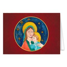 MADONNA AND CHILD CHILDREN'S ROSARY CARDS (BOX OF 25)