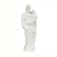 ST. JOSEPH and CHILD OUTDOOR STATUE - 24" WHITE