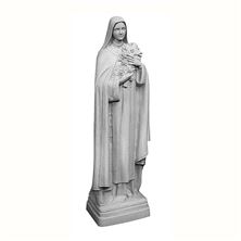 ST. THERESA OUTDOOR STATUE - 24" GRAY