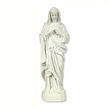 IMMACULATE HEART OUTDOOR STATUE - 24" WHITE